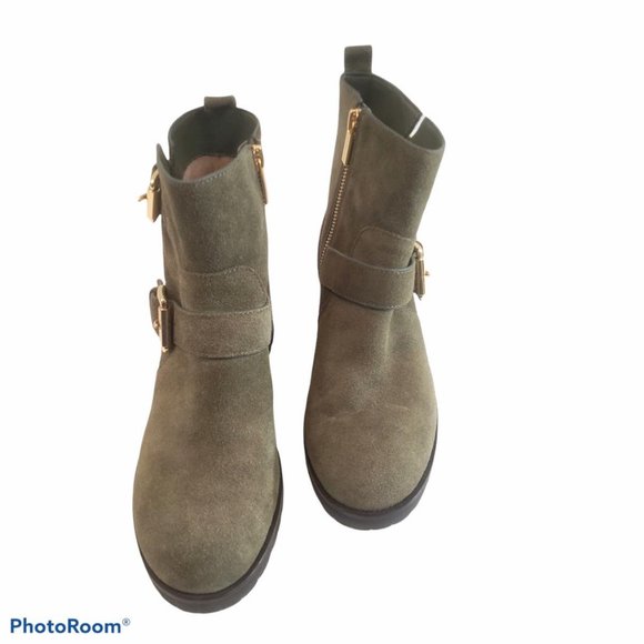 Michael Kors Shoes - Michael Kors Woman's 6.5 Green Suede Ankle Boots